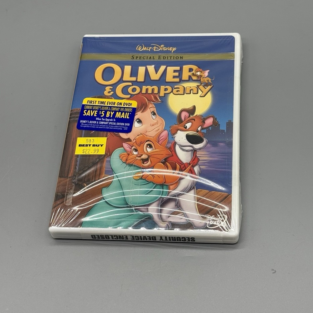 Oliver & Company (Disney DVD, 1988 Film) - NEW SEALED